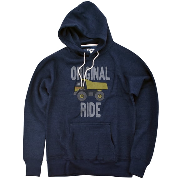 Official Hasbro Tonka Dump Truck Premium Ultrasoft Tri-Blend Hoodie (Large) Navy