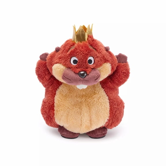 Official Hoppers 11in King George Plush - Large Regal Beaver Monarch Stuffed Animal - Soft Animal Kingdom Plushie for Kids & Fans - Premium Movie Character Collectible for Birthday Gifts