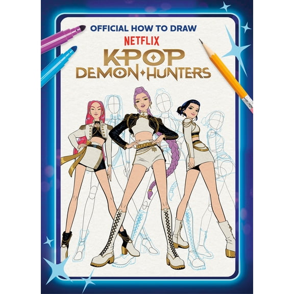 Official How to Draw Netflix Kpop Demon Hunters, (Paperback)