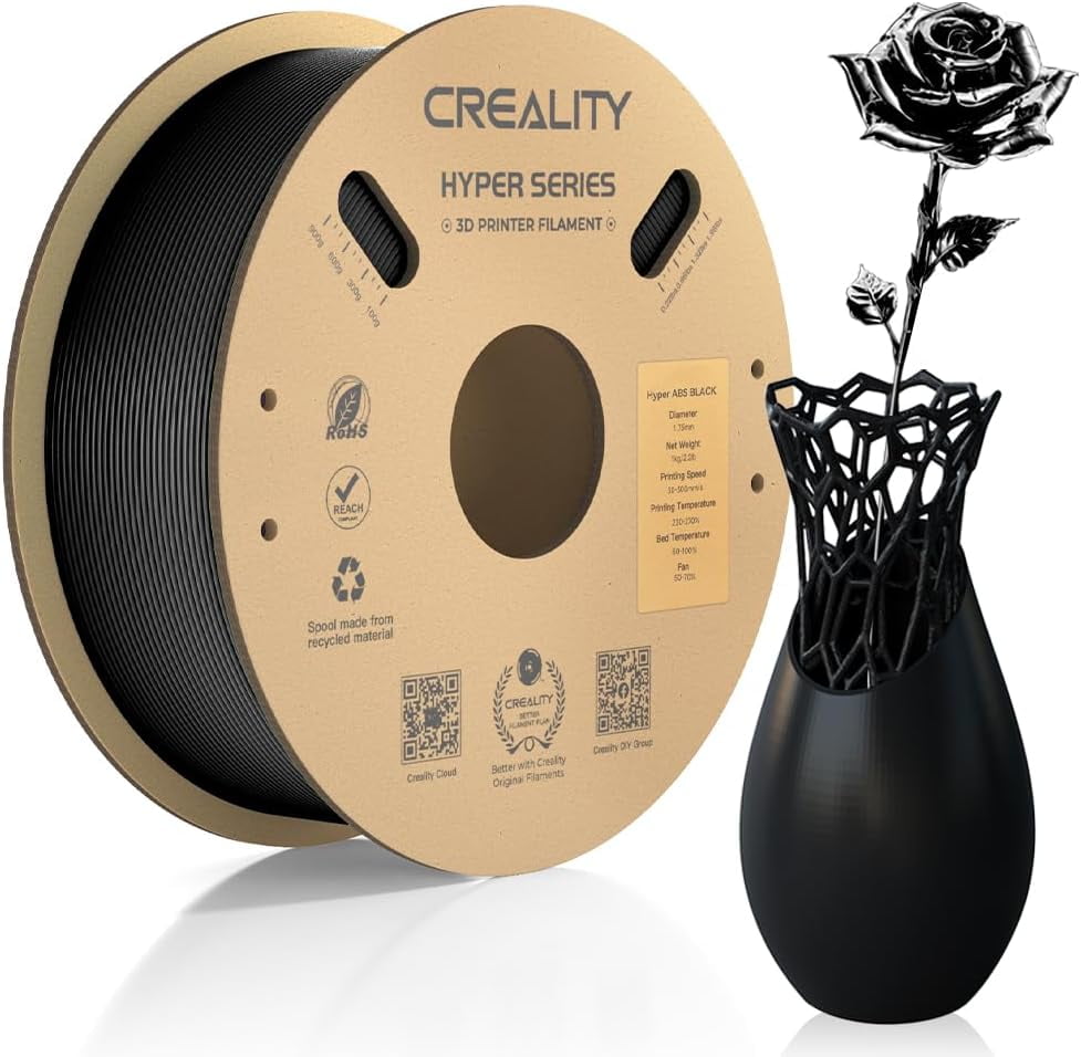 Official Hyper ABS Filament 1.75mm-Christmas Gifts, 3D Printer Filament ABS for High Temperature Resistance, 1kg(2.2lb)/Spool, Dimensional Accuracy ± 0.05 mm, Fits for Most 3D Printers