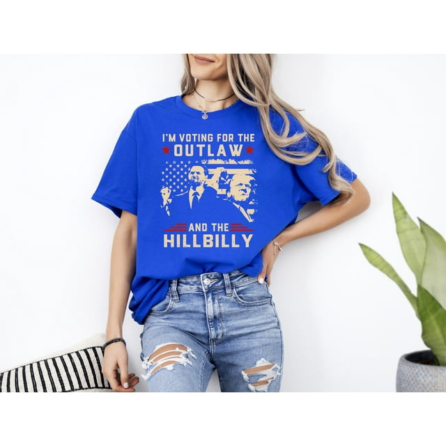 Official I’m Voting For The Outlaw And The Hillbilly TShirt Up To 4XL
