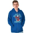 thumbnail image 1 of Official Icee Cartoon Polar Bear Zip Up Hoodie Men's Women's Brisco Brands M, 1 of 5