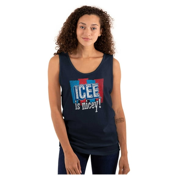 Official Icee Is Nice Funny Logo Tank Top T Shirts Men Women Brisco Brands S