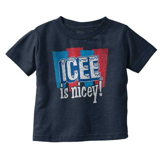 Official Icee Is Nice Funny Logo Toddler Boy Girl T Shirt Infant Toddler Brisco Brands 12M
