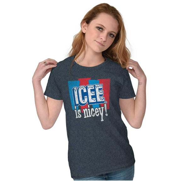 Official Icee Is Nice Funny Logo Women's Plus Size Shirt Brisco Brands 2X