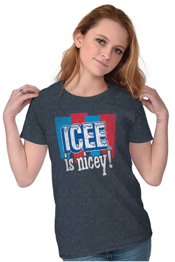 Official Icee Is Nice Funny Logo Women's T Shirt Ladies Tee Brisco Brands S
