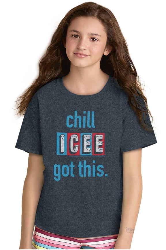 Official Icee Logo Chill I Got This Crewneck T Shirts Boy Girl Teen Brisco Brands L