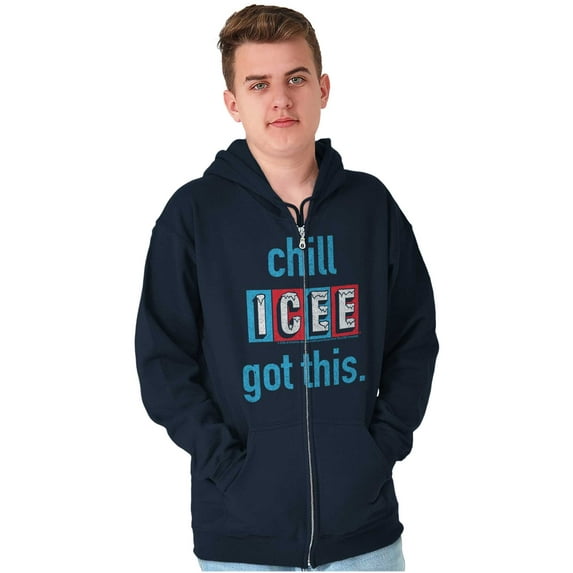 Official Icee Logo Chill I Got This Unisex Plus Size Zip Hoodie Brisco Brands 2X