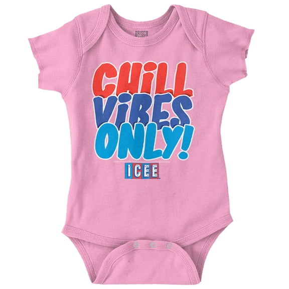 Official Icee Logo Chill Vibe Only Romper Boys or Girls Infant Baby Brisco Brands 18M