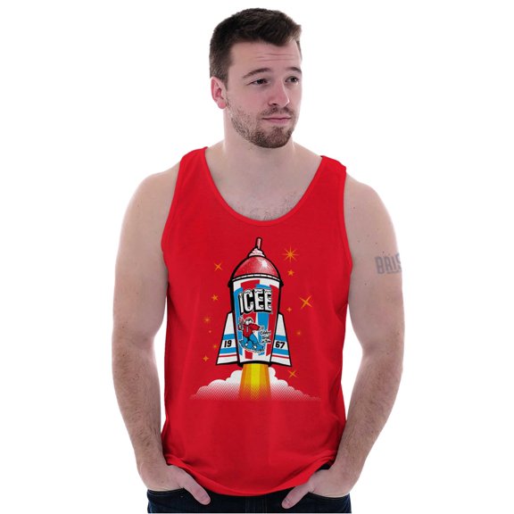 Official Icee Logo Rocket Tank Top T Shirts Men Women Brisco Brands 2X