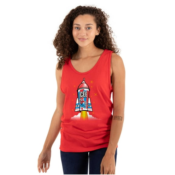 Official Icee Logo Rocket Tank Top T Shirts Men Women Brisco Brands X