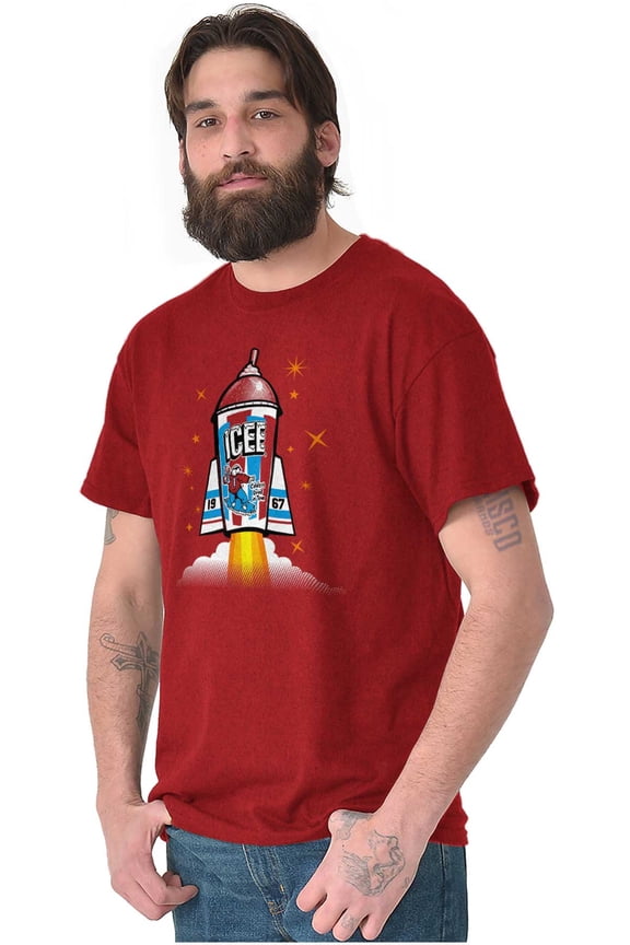 Official Icee Logo Rocket Unisex Plus Size Graphic Tee Brisco Brands 2X