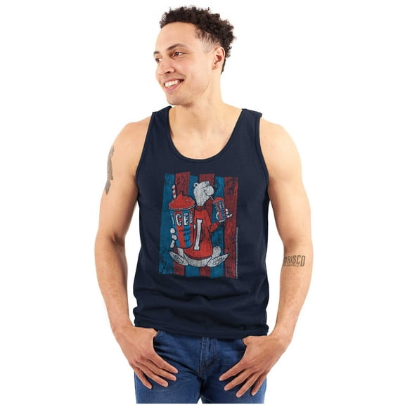 Official Icee Vintage Polar Bear Logo Tank Top T Shirts Men Women Brisco Brands 2X
