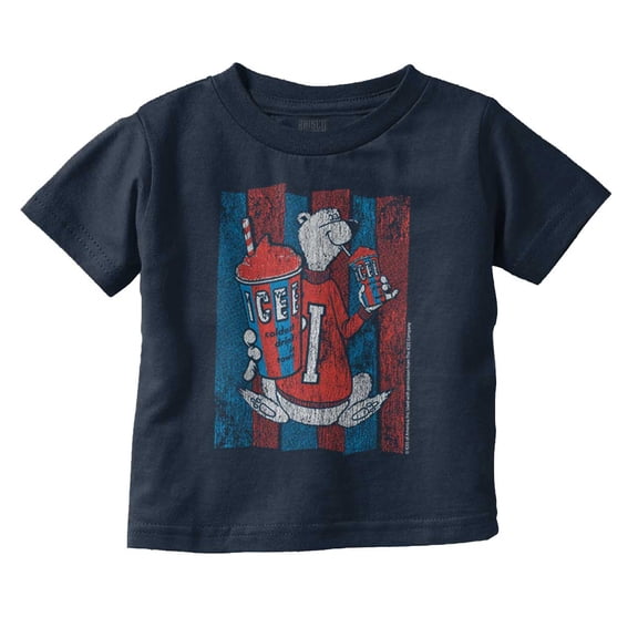 Official Icee Vintage Polar Bear Logo Toddler Boy Girl T Shirt Infant Toddler Brisco Brands 2T