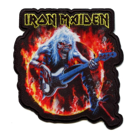 Official Iron Maiden Patch Ring Of Fire Sublimated Embroidery Iron On