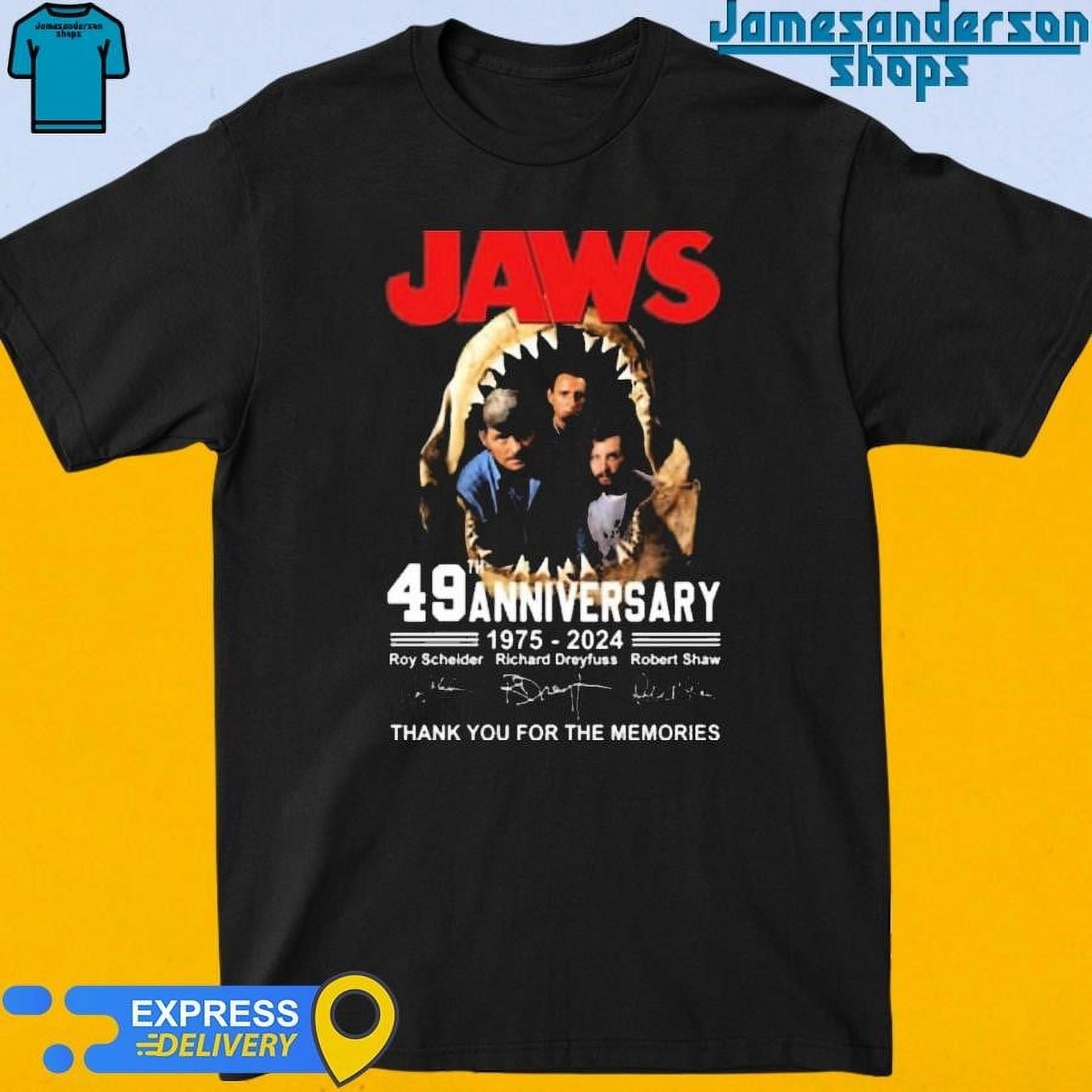 Official Jaws 49th Anniversary 1975 2024 Thank You For The Memories