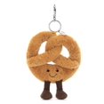 thumbnail image 1 of Official Jellycat Amuseables Pretzel Bag Charm 4" Plush, 1 of 4