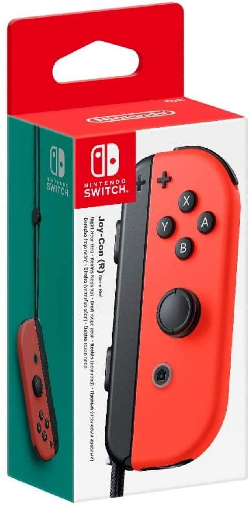 Official Joy Con Controller Neon Red Right for Nintendo Switch