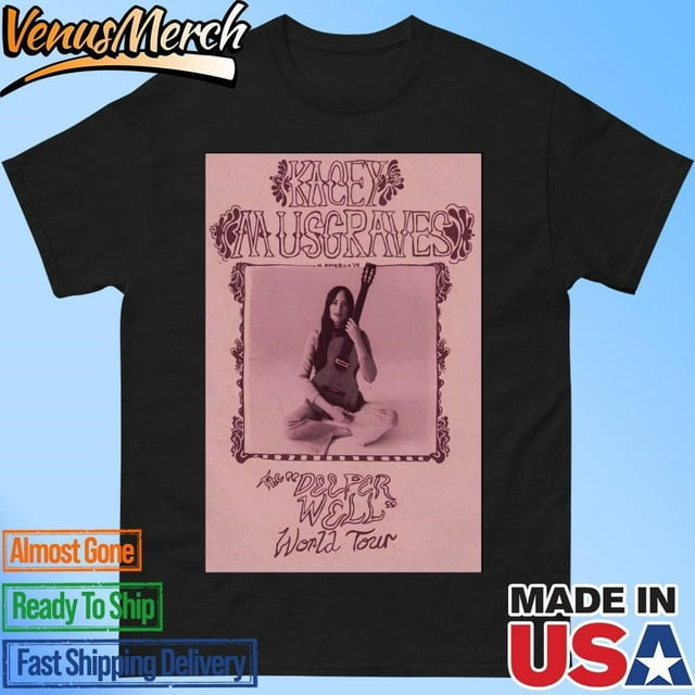 Official Kacey Musgraves The Deeper Well World Tour 2024 Poster Shirt