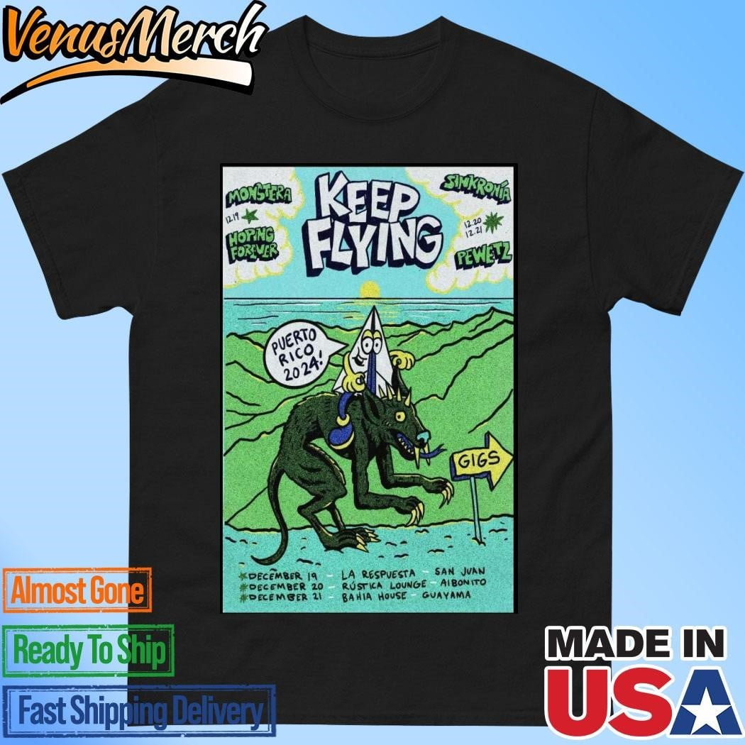 Official Keep Flying Puerto Rico Fall Tour 2024 Poster Shirt