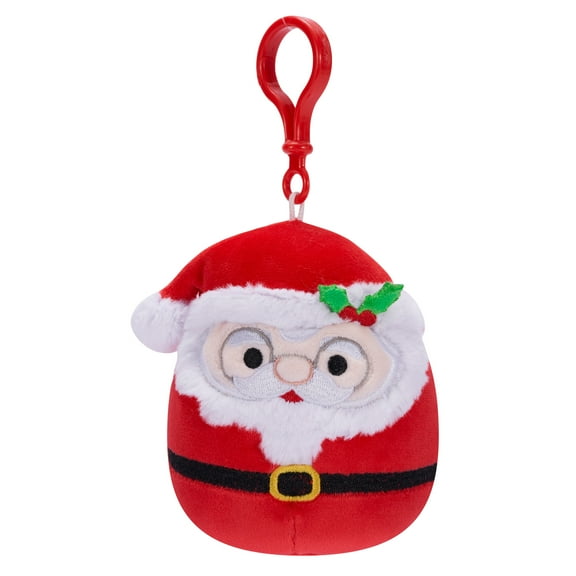 Official KellyToy Christmas Squishmallow Clip - Nick Santa Claus