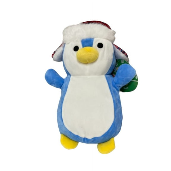 Official KellyToy Christmas Squishmallows Hug Mees - 10-inch Puff the Penguin