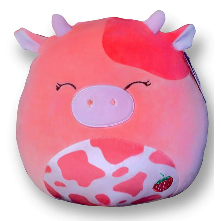 Official Kellytoy Squishmallows 12 inch Calynda the Strawberry Cow Plush  Animal Toy Figure