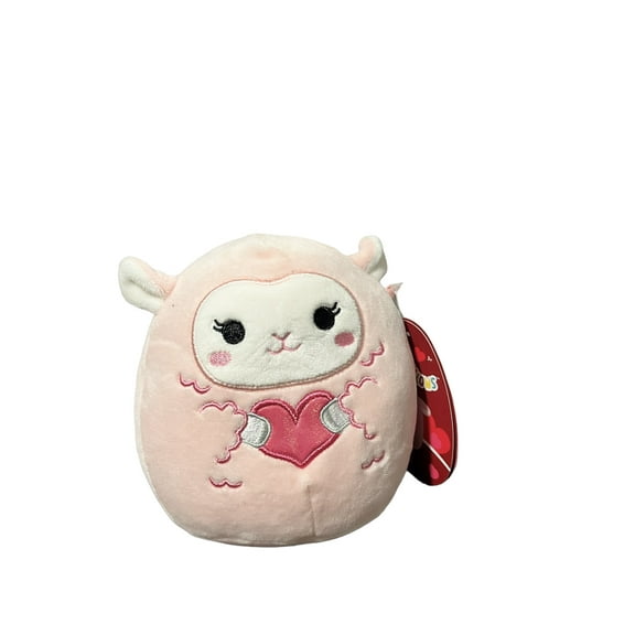 Official Kellytoys Squishmallow 5 Inch Lala the Lamb Valentine's 2023 Edition