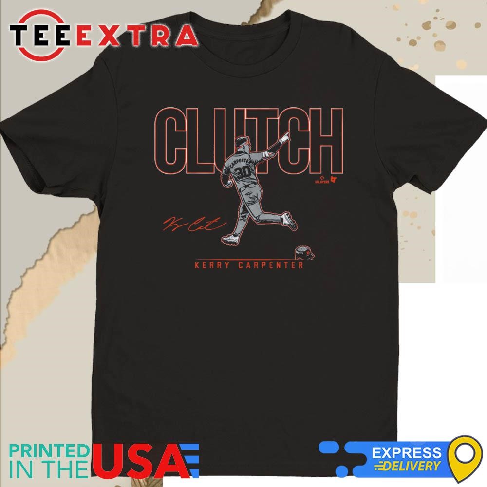 Official Kerry Carpenter Clutch Signature Shirt