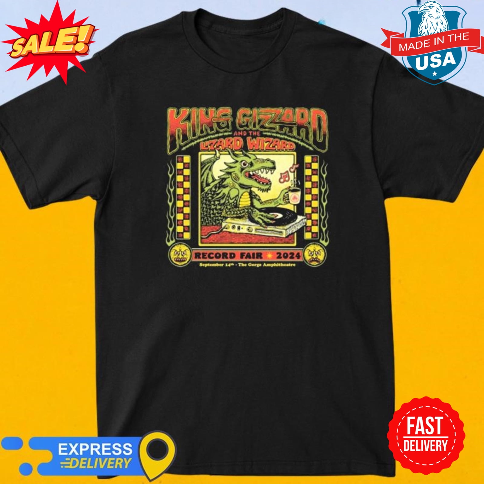 Official King Gizzard & The Lizard Wizard Uincy, Wa, Us August 5, 2024