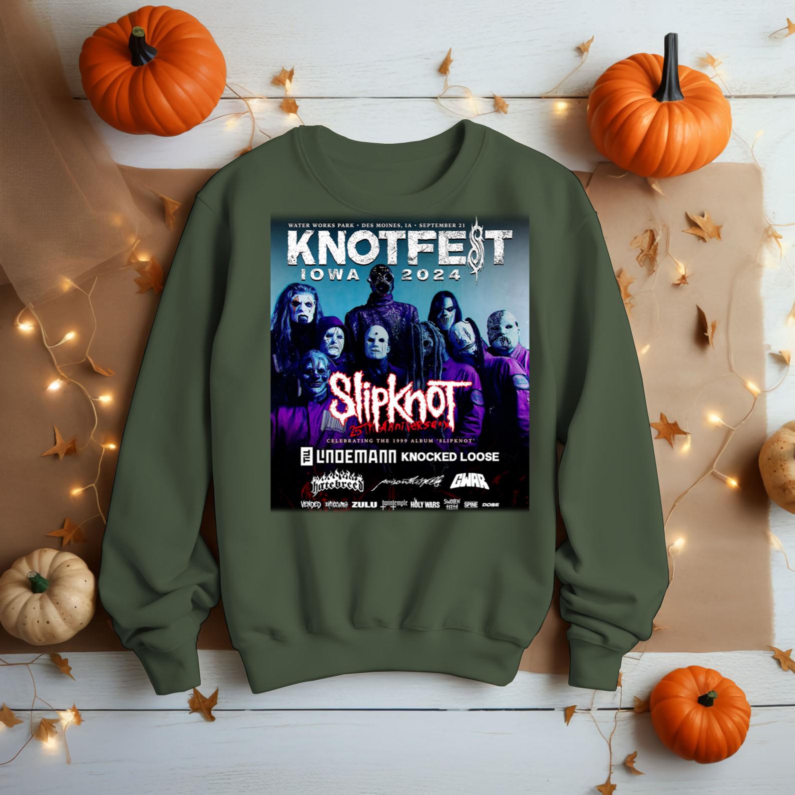 Official Knotfest Iowa 2024 Water Park Des Moines IA September Slipknot