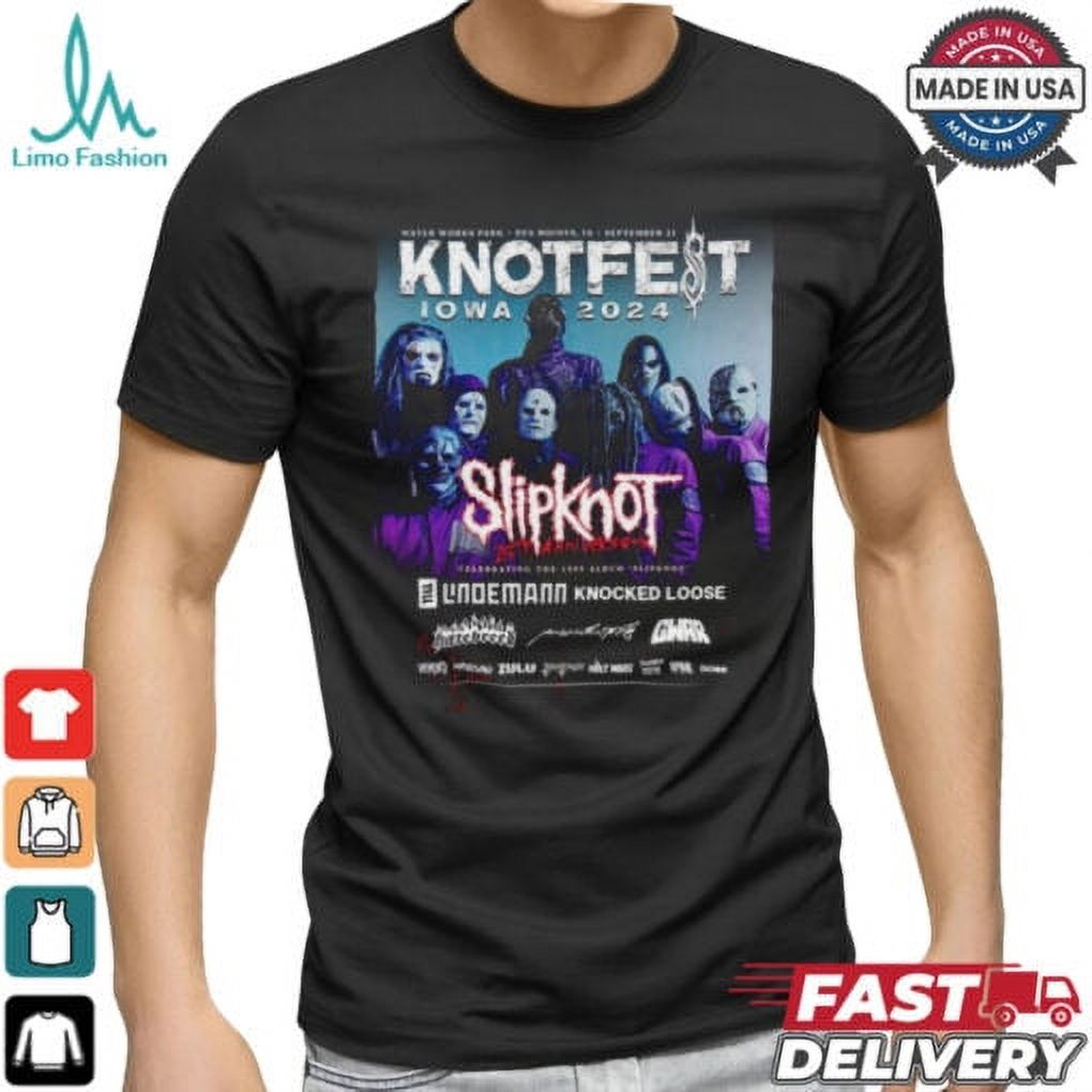 Official Knotfest Iowa 2024 Water Park Des Moines IA September Slipknot
