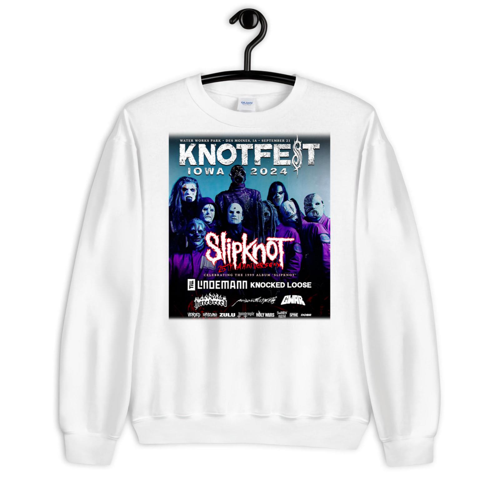 Official Knotfest Iowa 2024 Water Park Des Moines IA September Slipknot