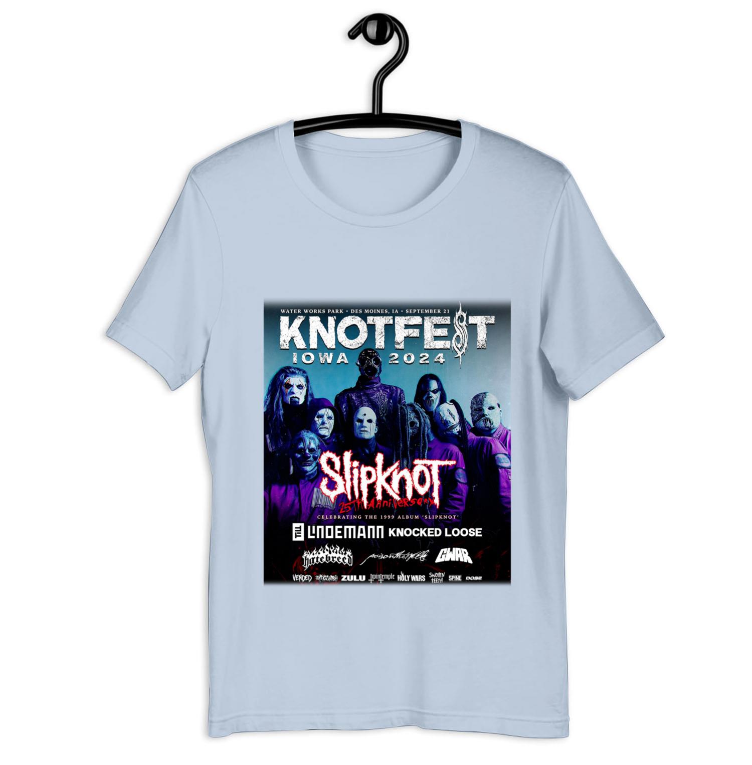 Official Knotfest Iowa 2024 Water Park Des Moines IA September Slipknot