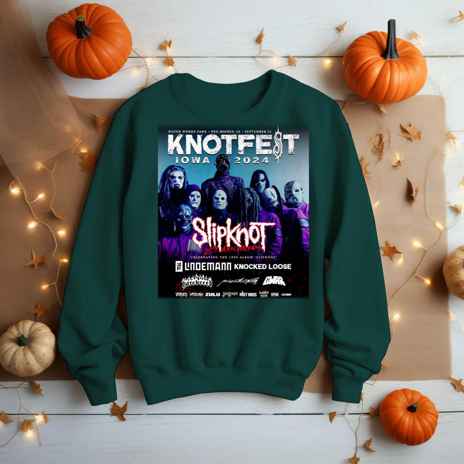 Official Knotfest Iowa 2024 Water Park Des Moines IA September Slipknot