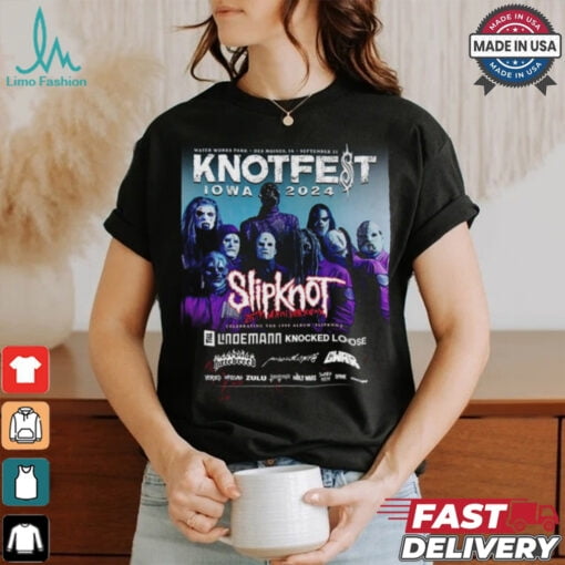 Official Knotfest Iowa 2024 Water Park Des Moines IA September Slipknot