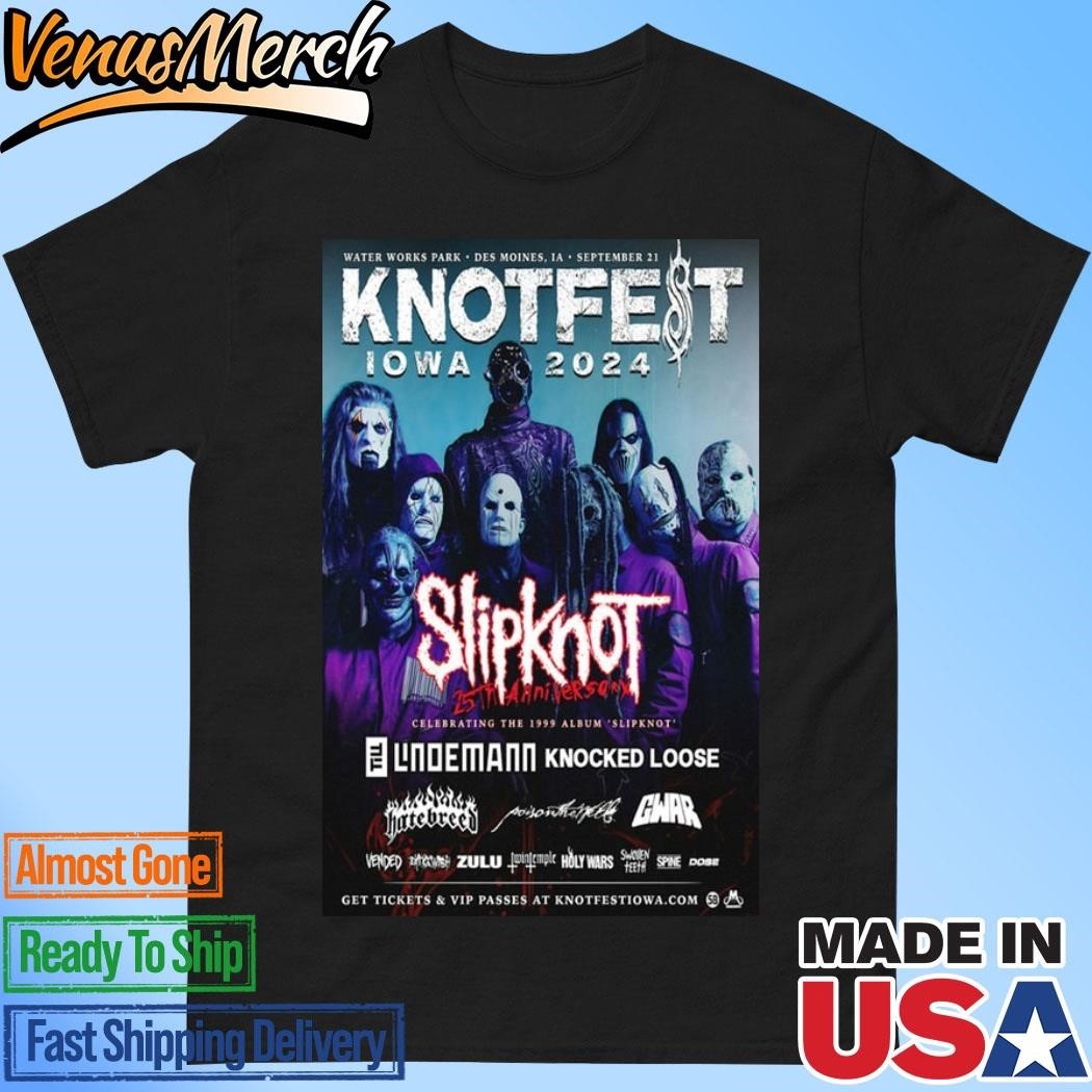 Official Knotfest Iowa 2024 Water Works Park Des Moines Ia September 21