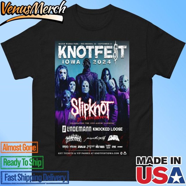 Official Knotfest Iowa 2024 Water Works Park Des Moines Ia September 21