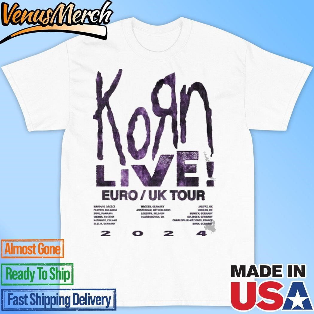 Official Korn Admat Live Eu Uk Tour 2024 Event Shirt