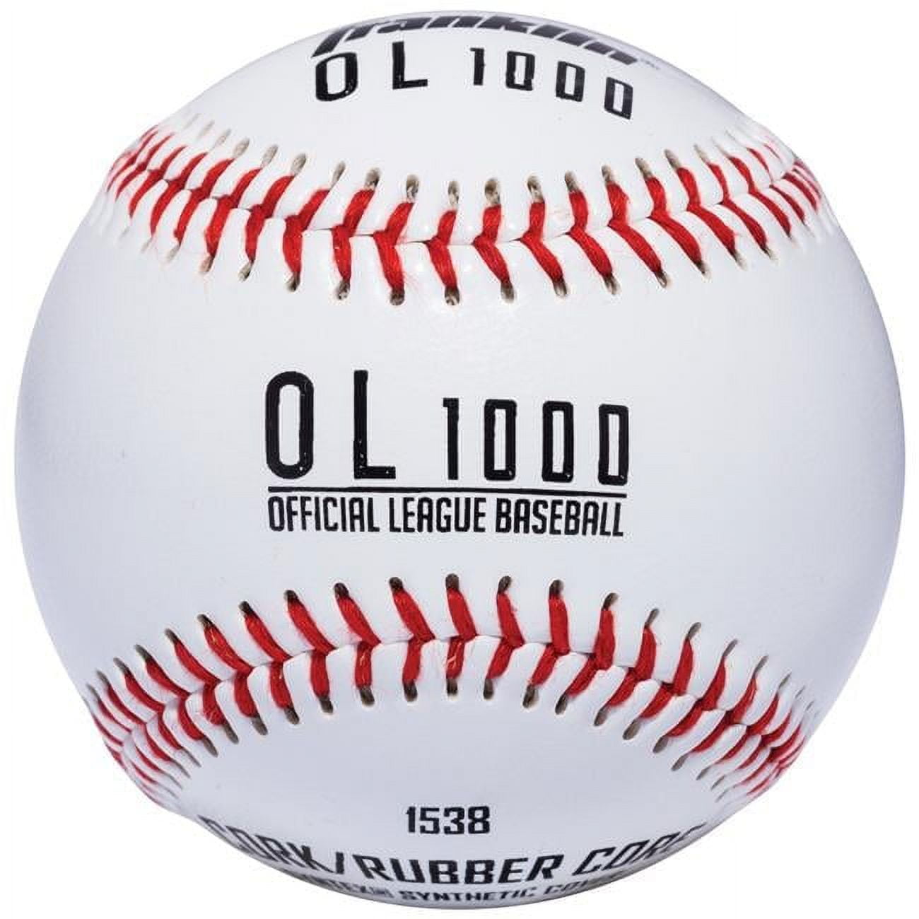 Official League Synthetic Baseball, White - Pack of 12