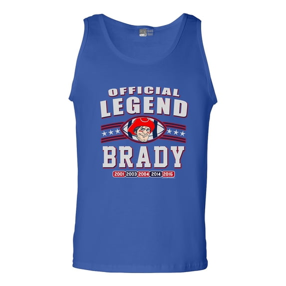 Official Legend Brady Football DT Adult Tank Top