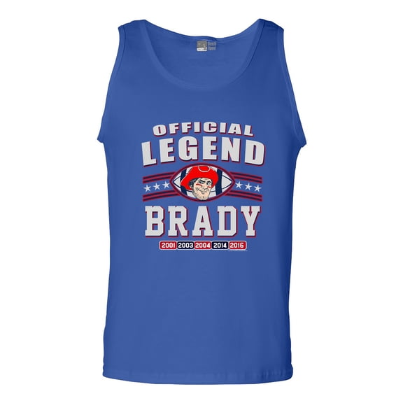 Official Legend Brady Football DT Adult Tank Top