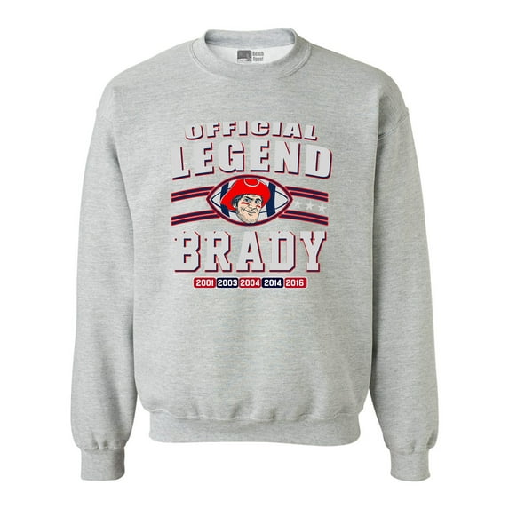 Official Legend Brady Football DT Crewneck Sweatshirt