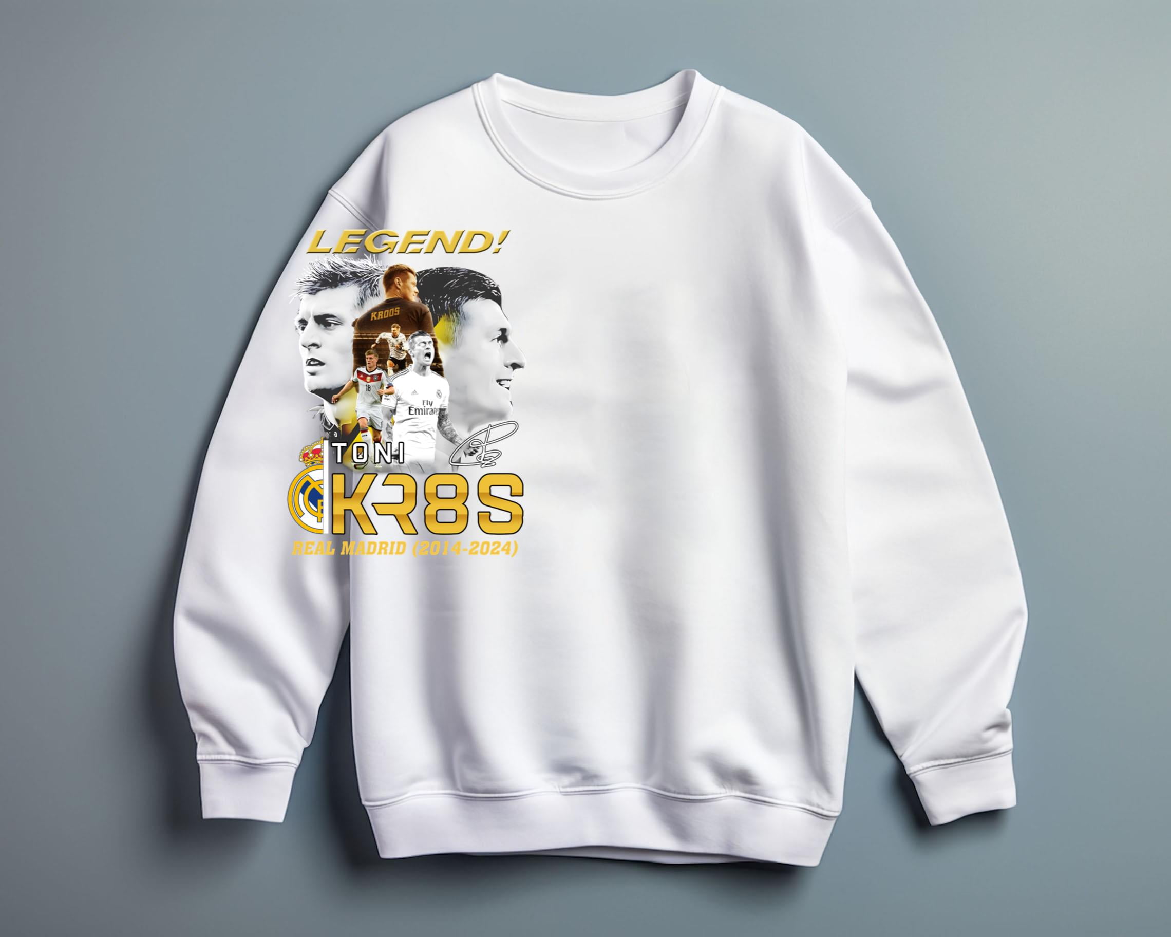 Official Legend Toni Kroos Real Madrid 20142024 Signature Unisex T