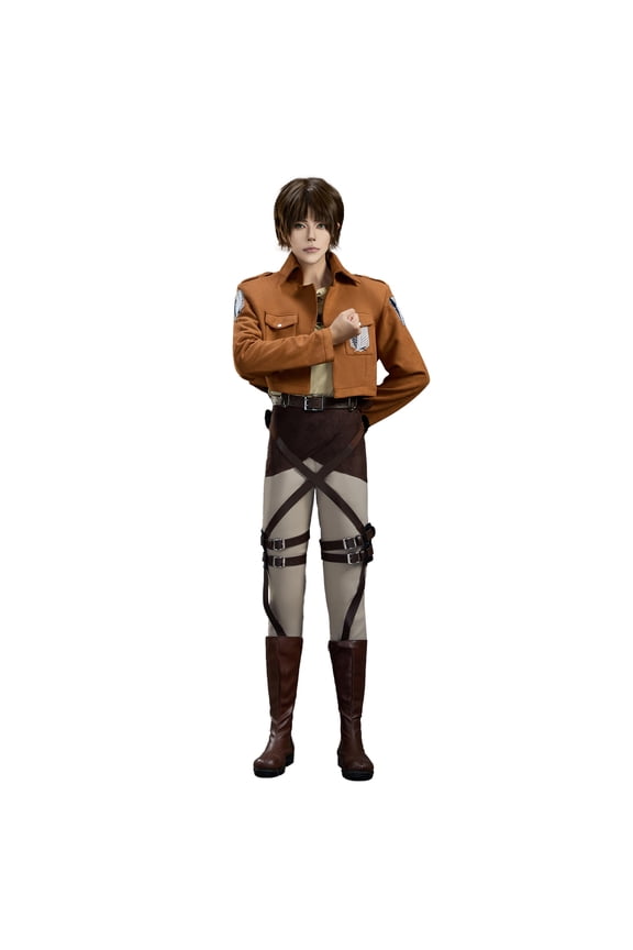 [Official Licensed] Attack on Titan Eren Jaeger Costume Full Set Survey Corps, XL