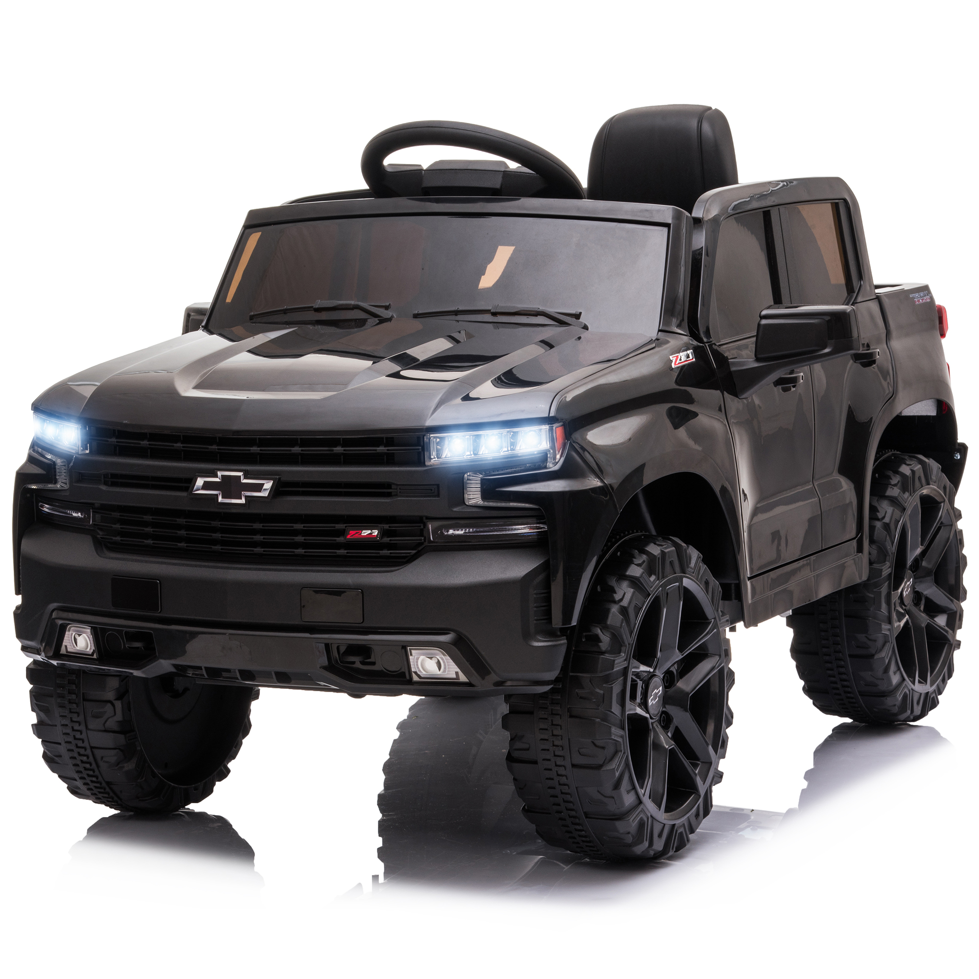 Official Licensed Chevrolet Ride On Car, 12V Ride-On Truck Toy for Kids, Electric 4 Wheels Kids Toy w/Parent Remote Control, Foot Pedal, MP3 Player, 2 Speeds, Ages 3-5 Years - image 1 of 9