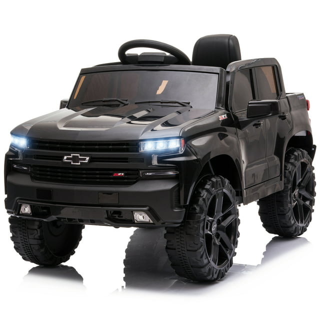 Official Licensed Chevrolet Ride On Car, 12V Ride-On Truck Toy for Kids, Electric 4 Wheels Kids Toy w/Parent Remote Control, Foot Pedal, MP3 Player, 2 Speeds, Ages 3-5 Years