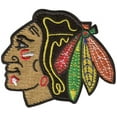 thumbnail image 1 of Official Licensed Chicago Blackhawks NHL Team Hook Patch for Backpacks (Medium), 1 of 4