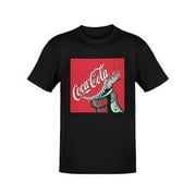 Official Licensed Coca-Cola Classic Cap Pop Graphic Design Mens T-shirt