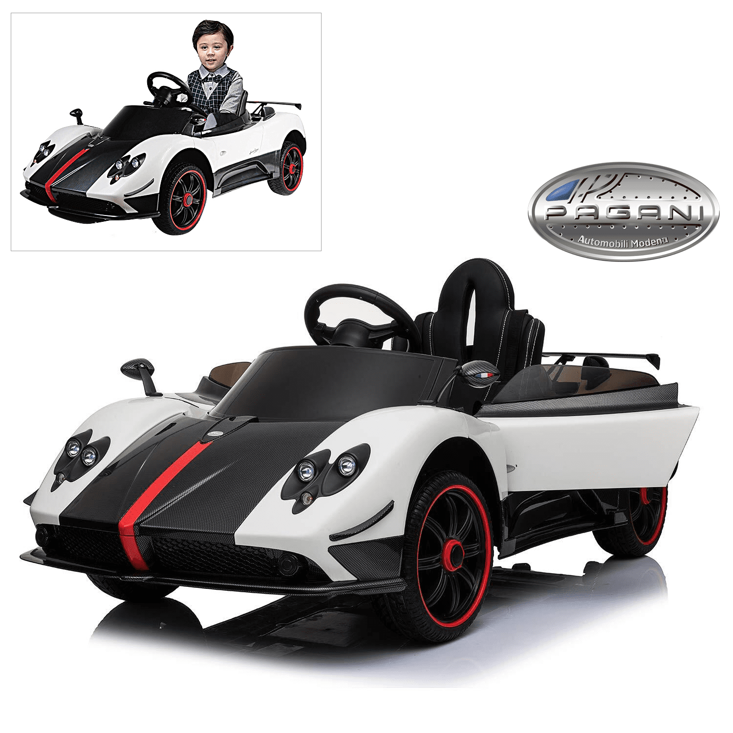 Official Licensed Pagani Zonda R Roadster 12V Electric Ride On Car With Remote Control for Kids